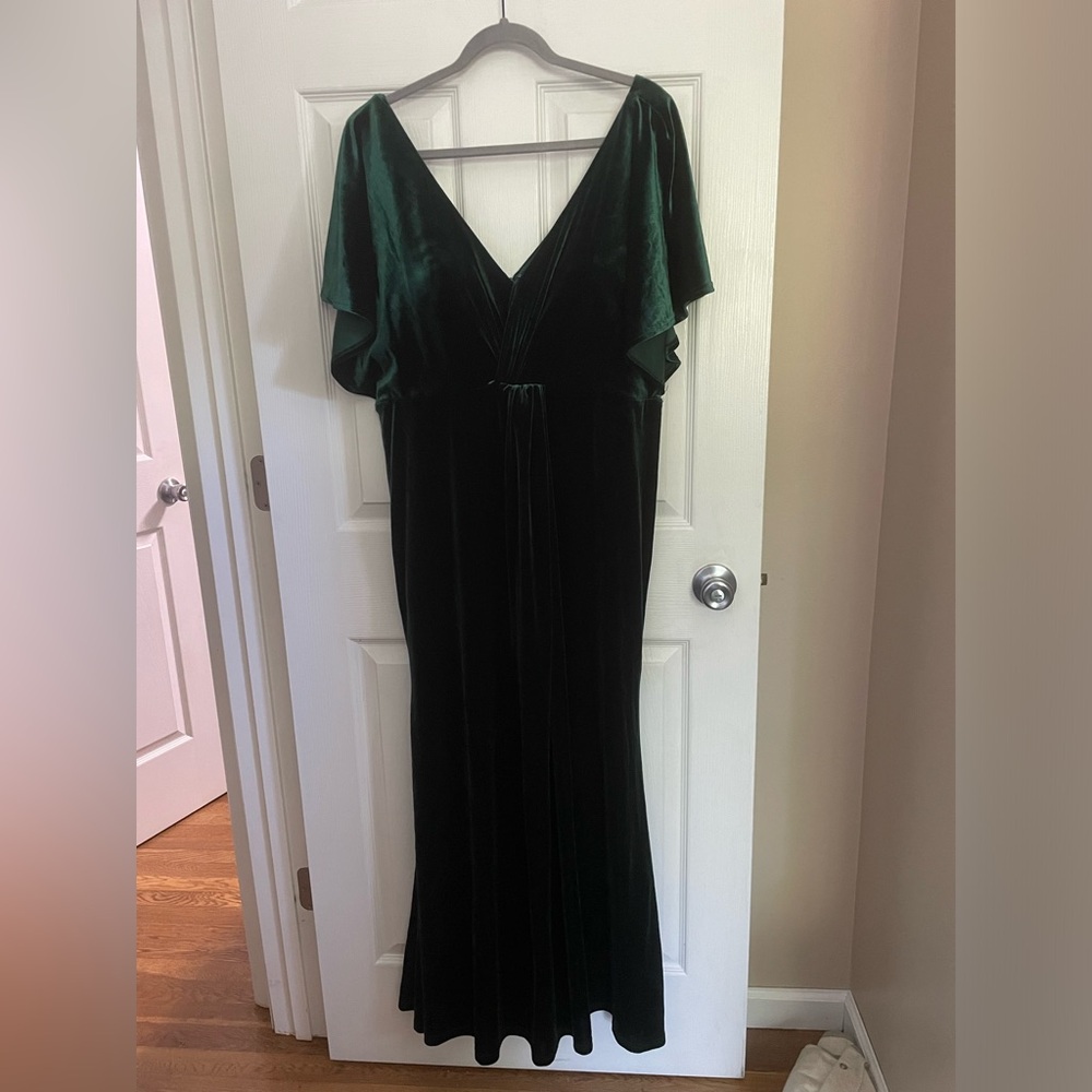 Revelry “Gwen” Velvet Bridesmaid’s Dress